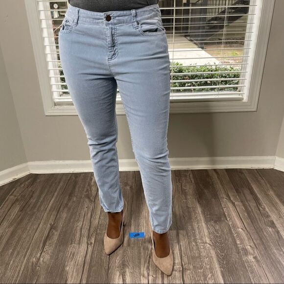 BODEN The Soho Corduroy Blue Skinny Pants - Picture 1 of 16